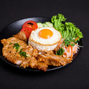 Pork Lemongrass on rice
