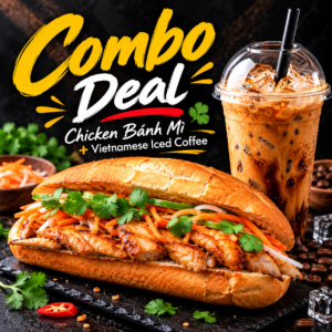Chicken bunnmi & coffee